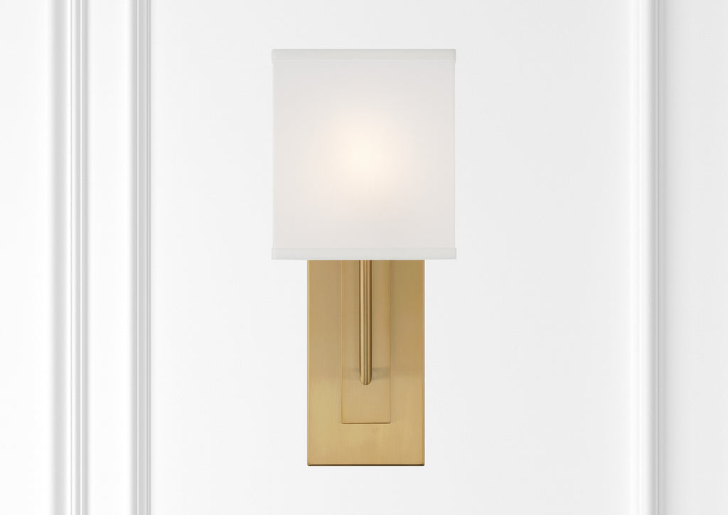 Brent 1 Light Vibrant Gold Sconce Crystorama