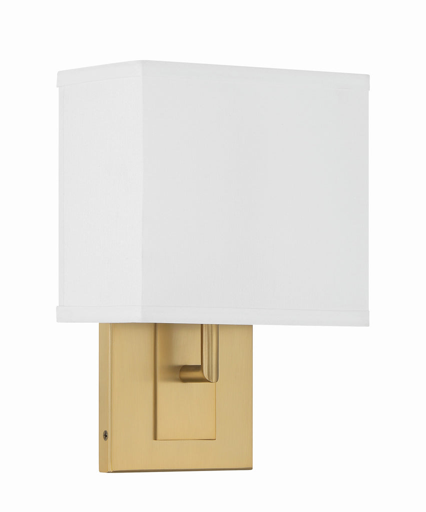 Brent 1 Light Vibrant Gold Sconce Crystorama