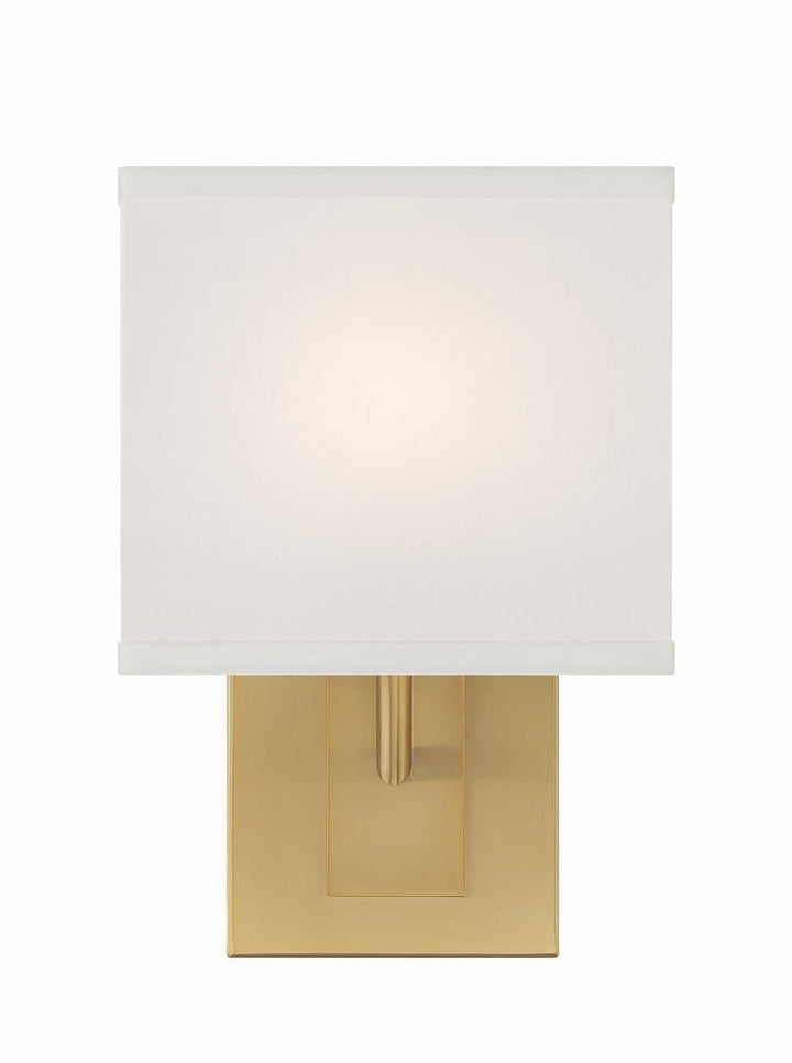 Brent 1 Light Vibrant Gold Sconce Crystorama