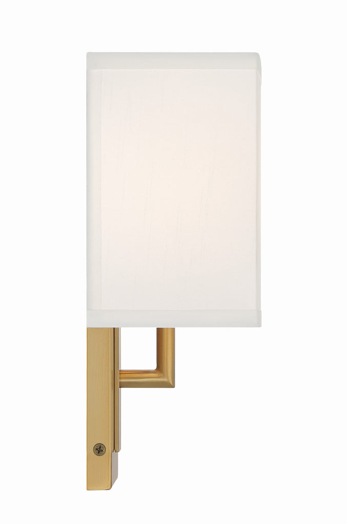 Brent 1 Light Vibrant Gold Sconce Crystorama