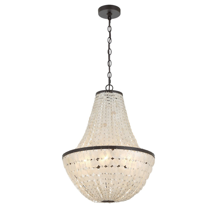 Brielle 6 Light Dark Bronze Chandelier Crystorama