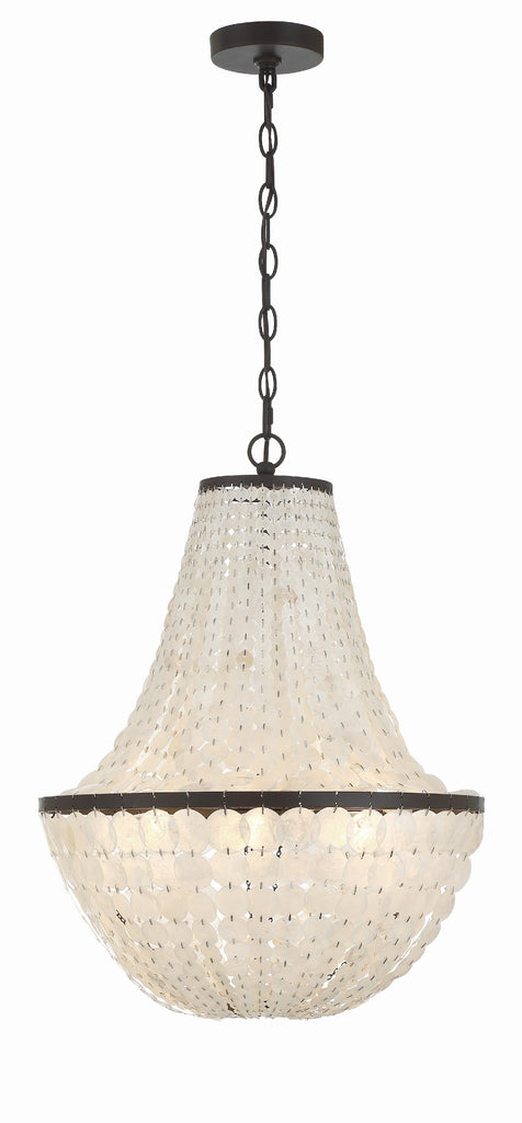 Brielle 6 Light Dark Bronze Chandelier Crystorama