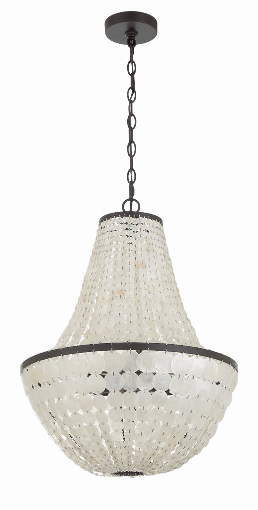 Brielle 6 Light Dark Bronze Chandelier Crystorama