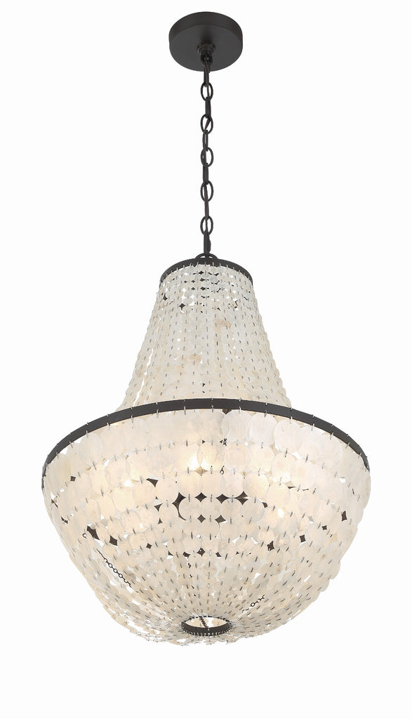 Brielle 6 Light Dark Bronze Chandelier Crystorama