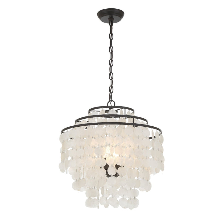 Brielle 4 Light Dark Bronze Chandelier Crystorama