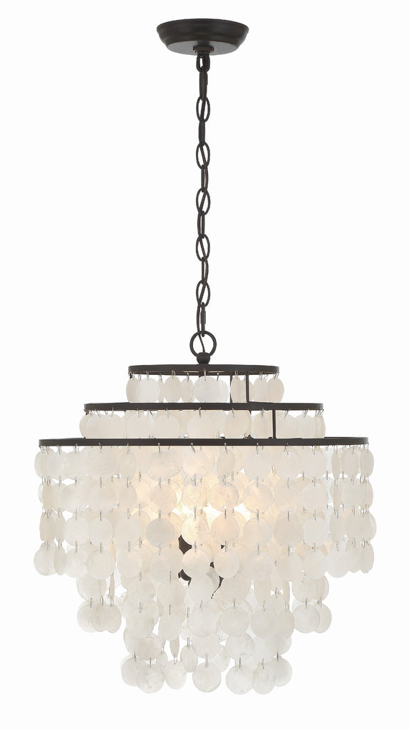 Brielle 4 Light Dark Bronze Chandelier Crystorama