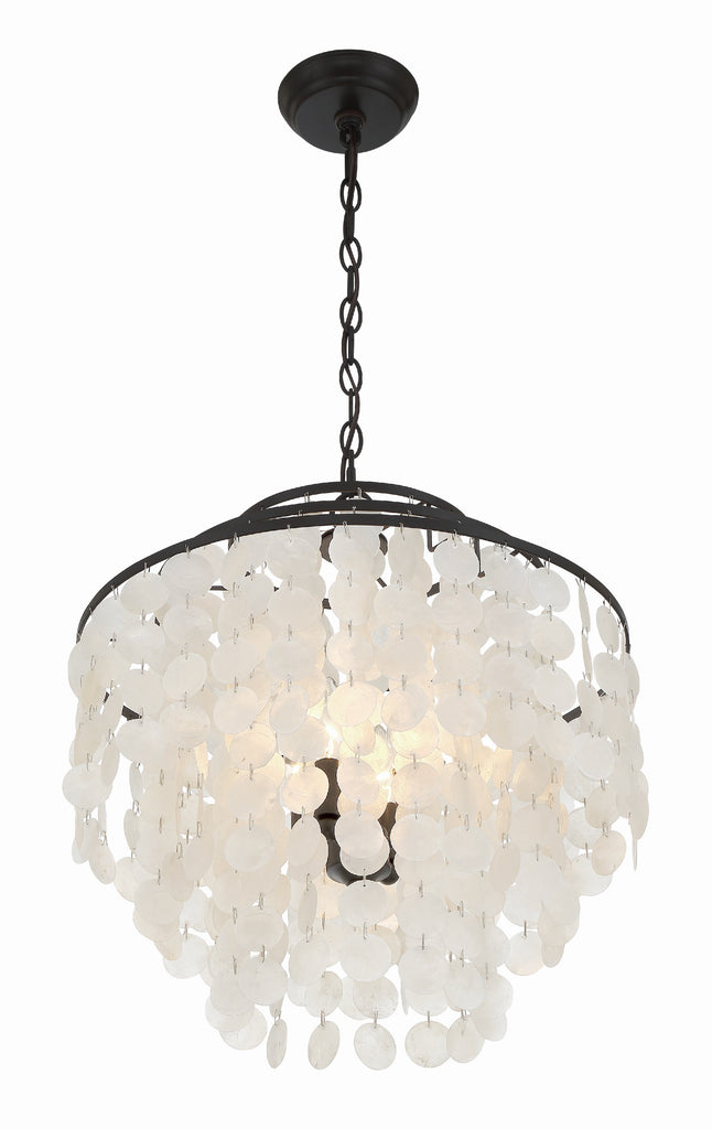 Brielle 4 Light Dark Bronze Chandelier Crystorama