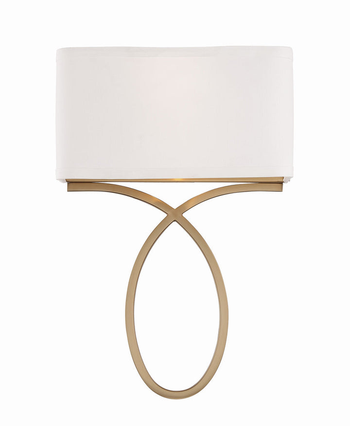 Brinkley 2 Light Vibrant Gold Sconce Crystorama