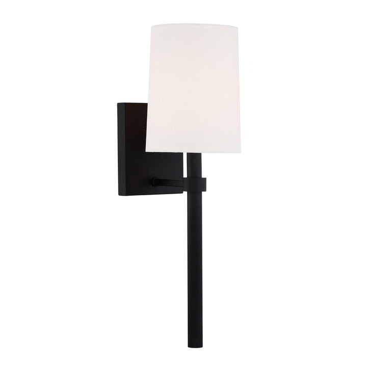 Bromley 1 Light Black Forged Sconce Crystorama