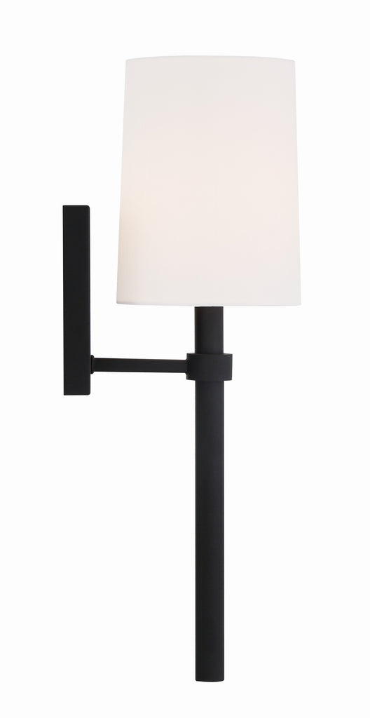 Bromley 1 Light Black Forged Sconce Crystorama