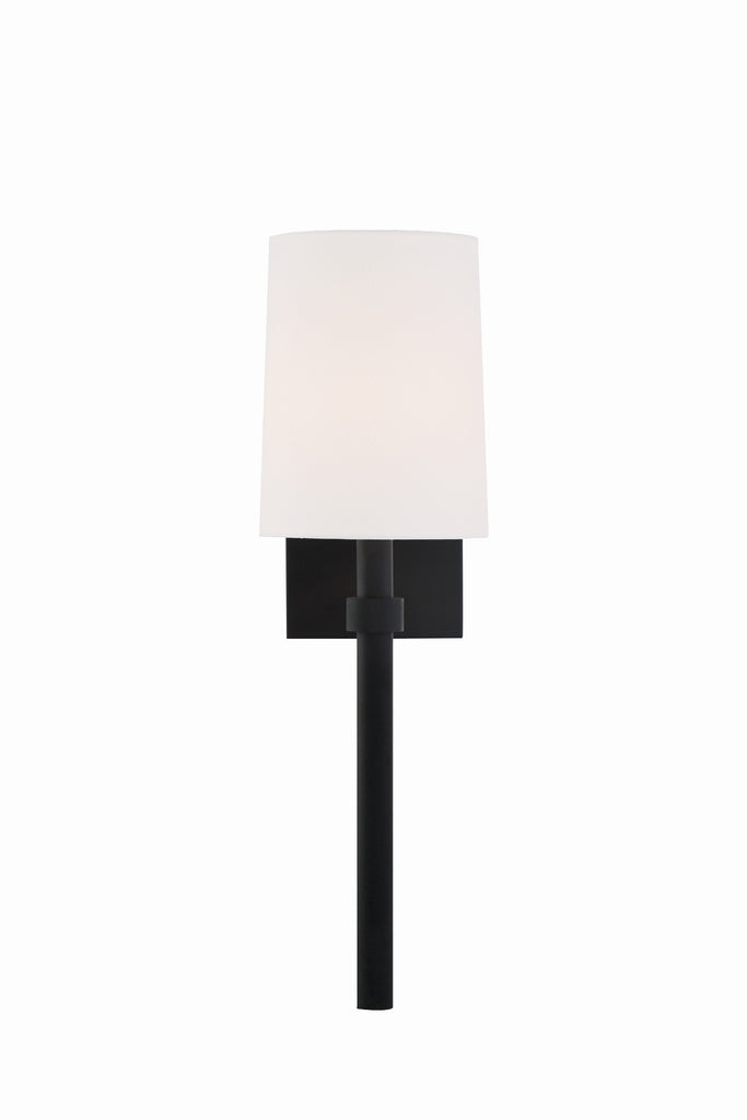 Bromley 1 Light Black Forged Sconce Crystorama