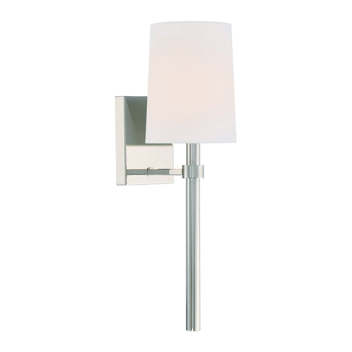 Bromley 1 Light Polished Nickel Sconce Crystorama