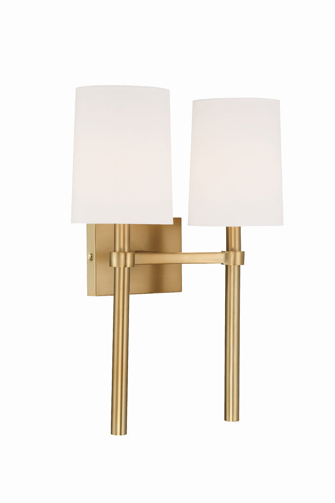 Bromley 2 Light Vibrant Gold Sconce Crystorama