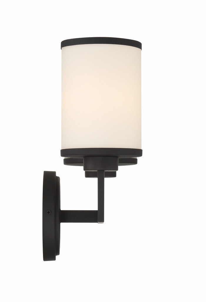 Bryant 2 Light Black Forged Sconce Crystorama