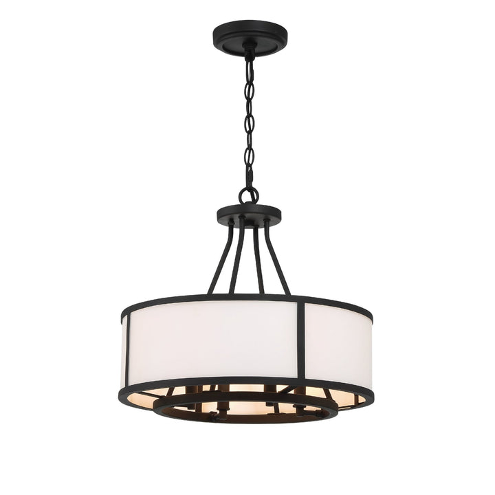 Bryant 4 Light Black Forged Chandelier Crystorama