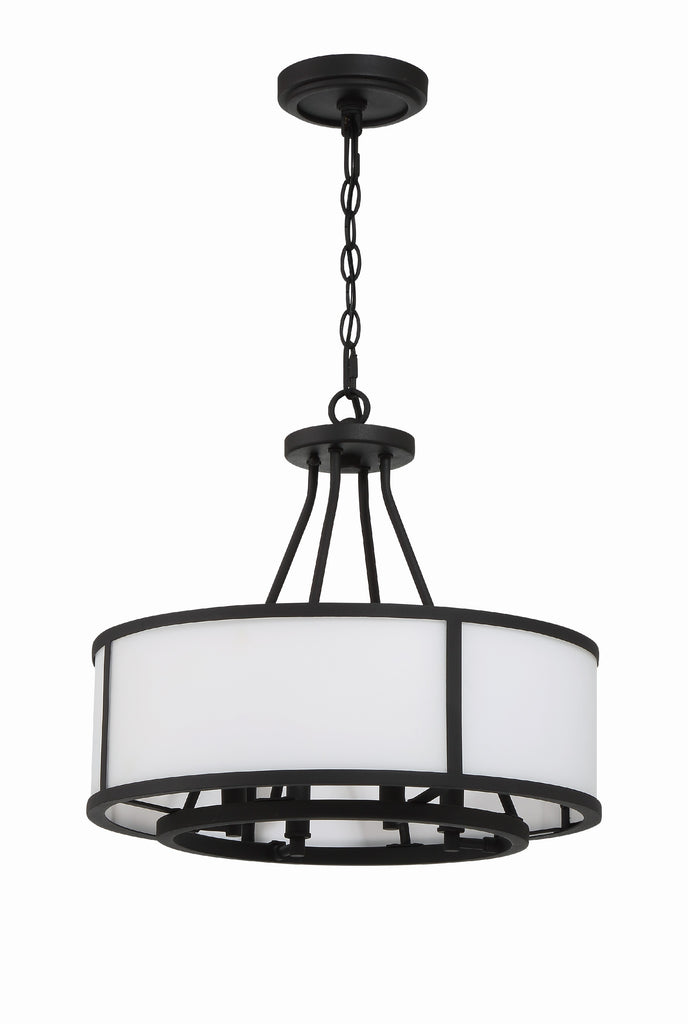 Bryant 4 Light Black Forged Chandelier Crystorama