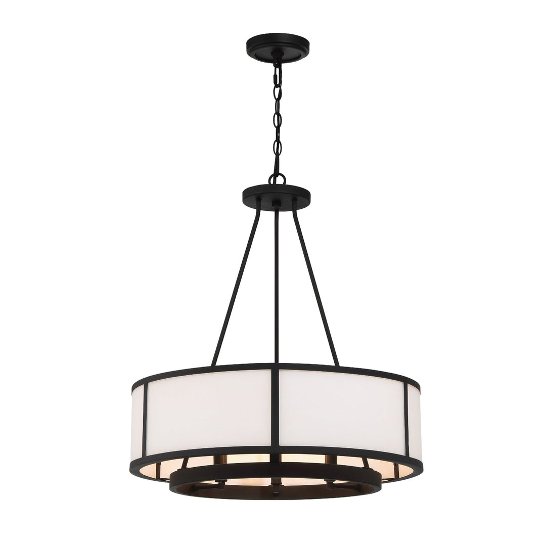 Bryant 6 Light Black Forged Chandelier Crystorama