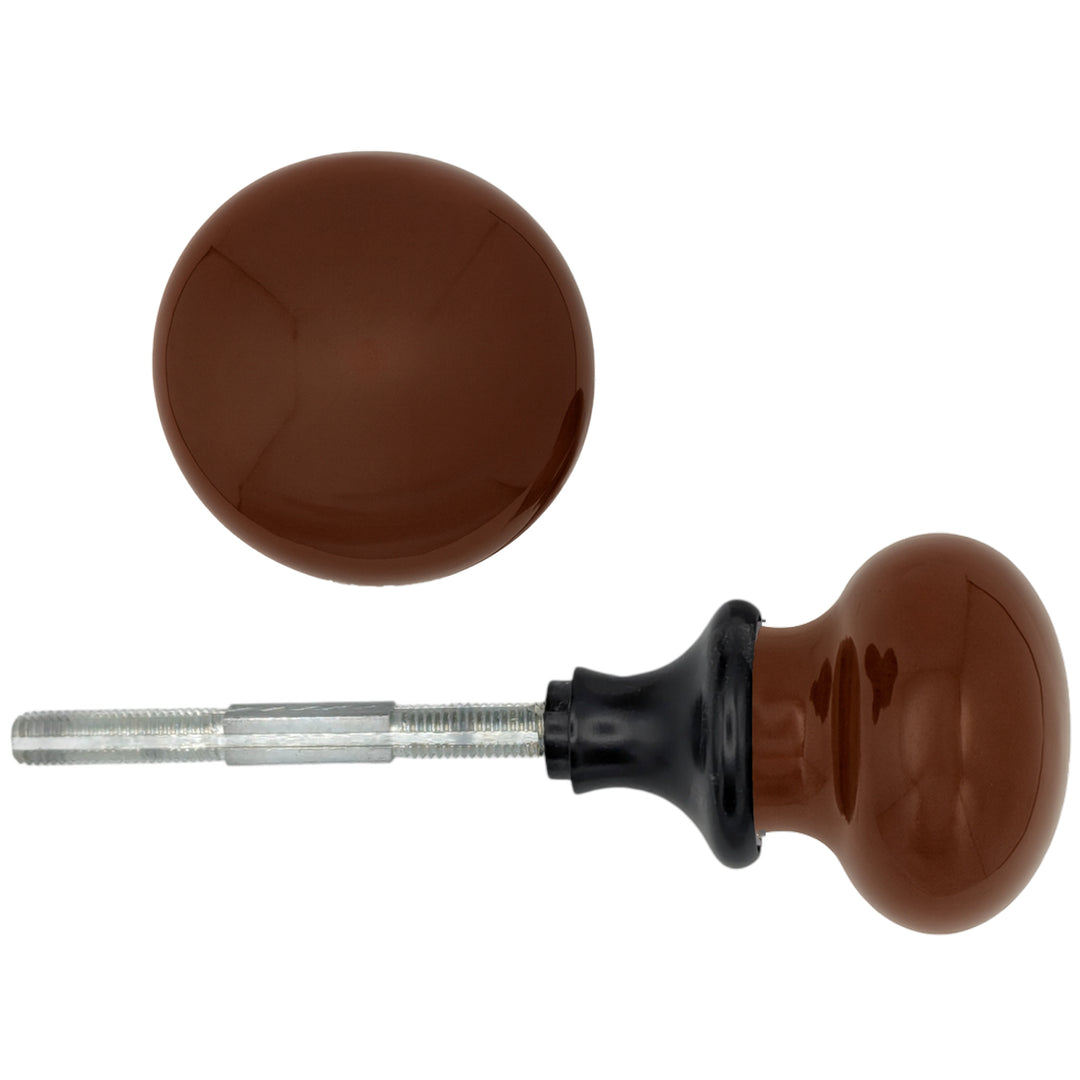 Brown Porcelain Spare Knob Set (Several Finishes Available)