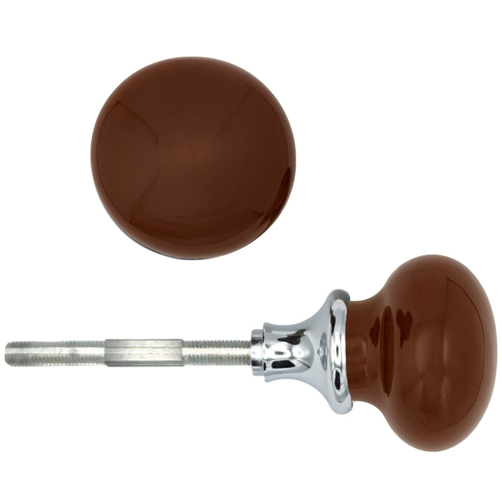 Brown Porcelain Spare Knob Set (Several Finishes Available)