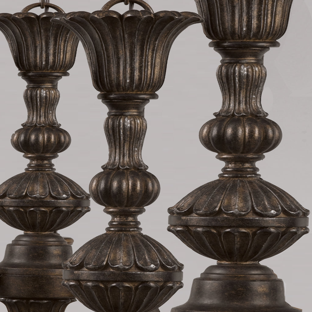 Crystorama Crystorama Norwalk 4 Light Golden Teak Swarovski Strass Crystal Bronze Umber Mini Chandelier