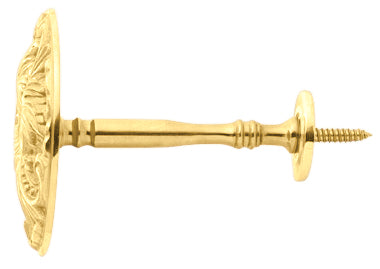 Solid Brass Baroque Curtain Tie Back (Several Finishes Available)