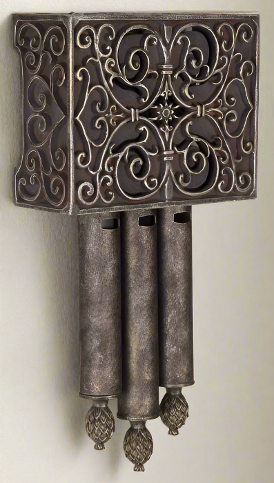 Westminster Carved Short Chime in Hand Painted Renaissance Crackle