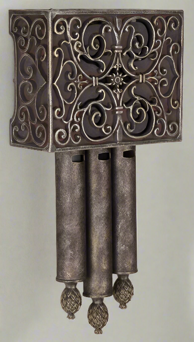 Westminster Carved Short Chime in Hand Painted Renaissance Crackle