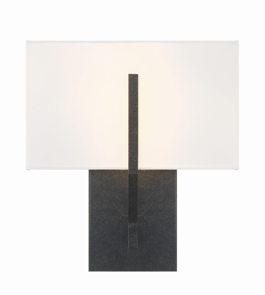 Carlyn 2 Light Black Sconce Crystorama