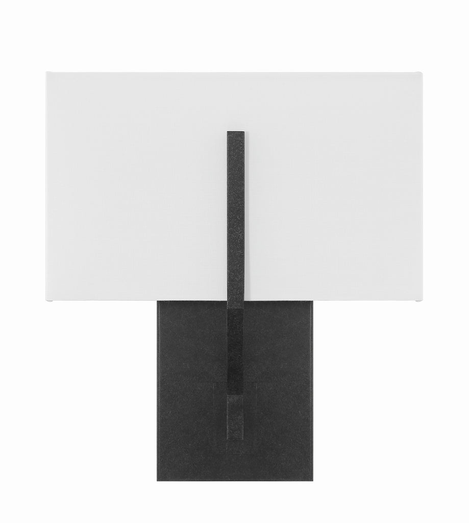 Carlyn 2 Light Black Sconce Crystorama