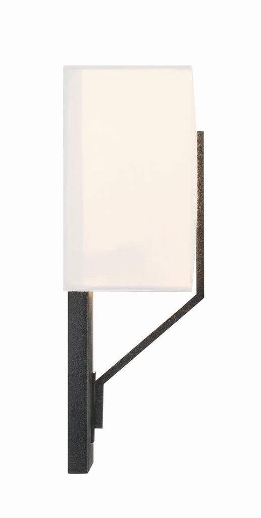 Carlyn 2 Light Black Sconce Crystorama