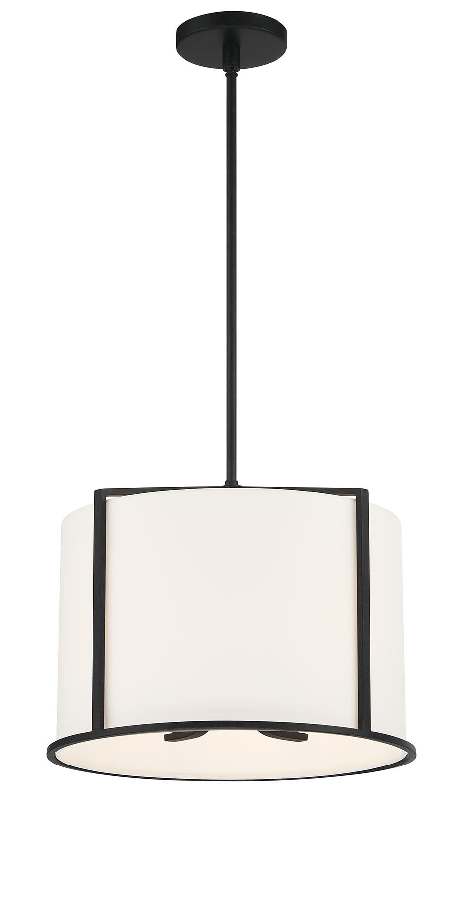 Carlyn 4 Light Black Mini Chandelier Crystorama