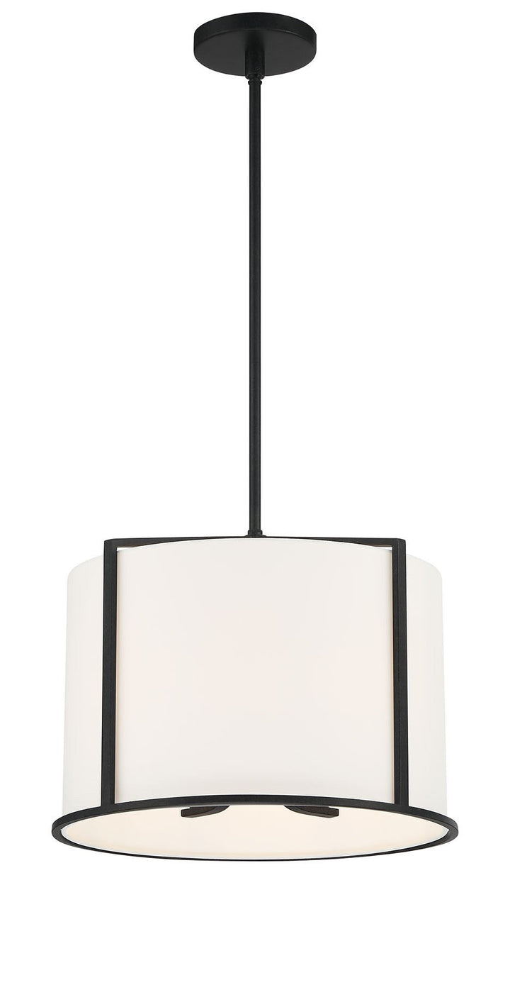 Carlyn 4 Light Black Mini Chandelier Crystorama