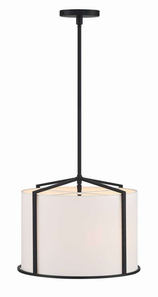 Carlyn 4 Light Black Mini Chandelier Crystorama