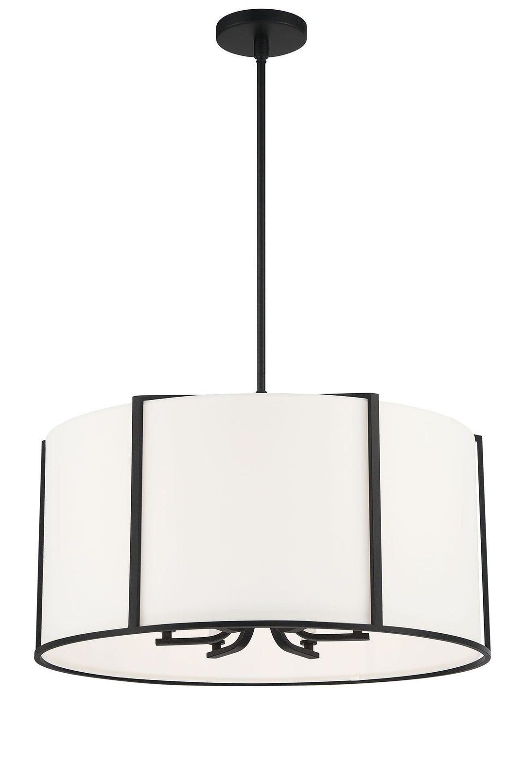 Carlyn 6 Light Black Chandelier Crystorama