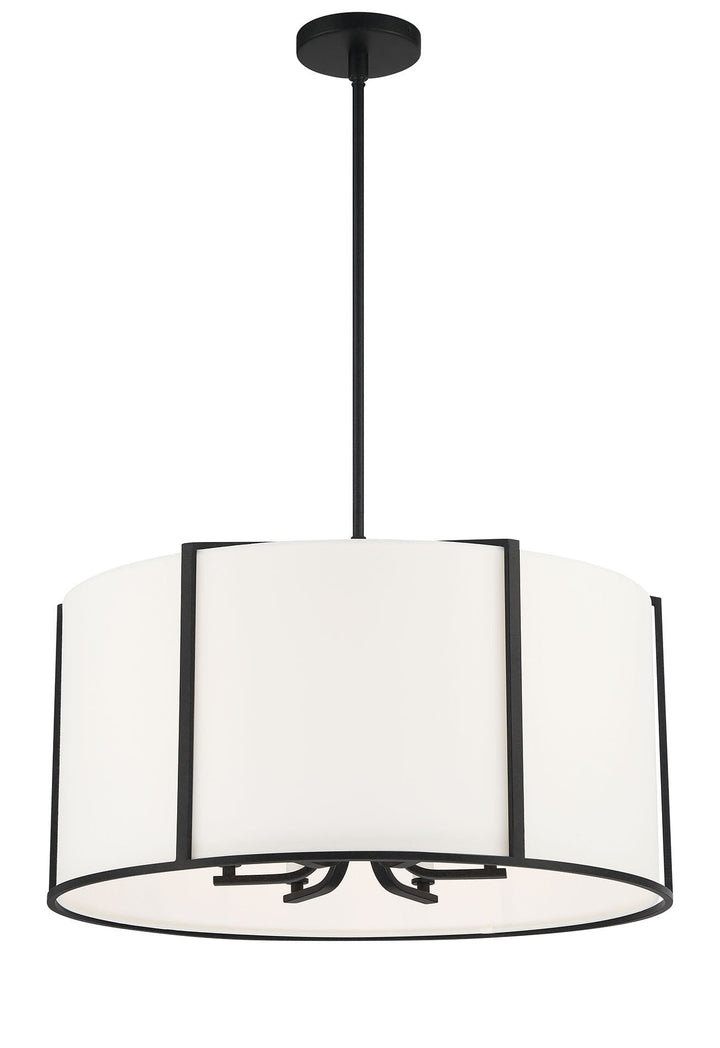 Carlyn 6 Light Black Chandelier Crystorama