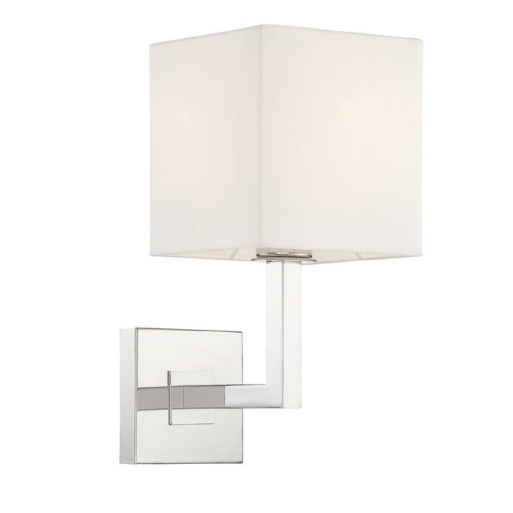 Chatham 1 Light Polished Nickel Sconce Crystorama