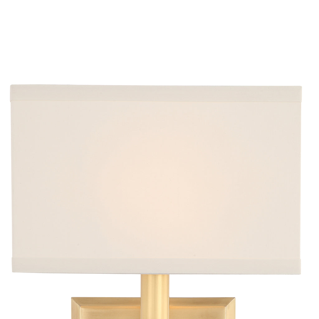 Clover 1 Light Aged Brass Sconce Crystorama