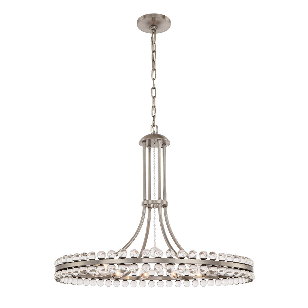 Clover 12 Light Aged Brass Chandelier Crystorama