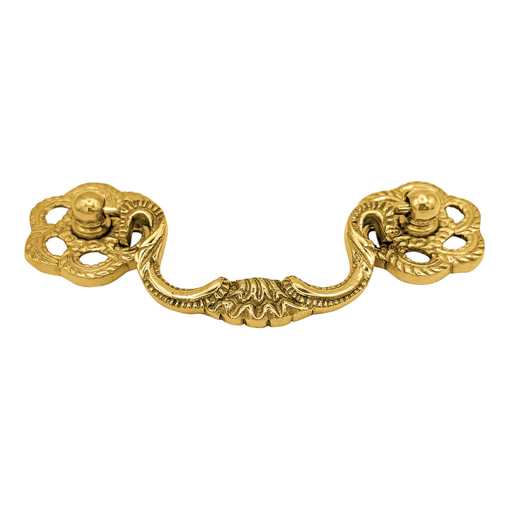 4 1/2 Inch Overall (3 Inch C-C) Roped Victorian Bail Pull (Several Finishes Available)