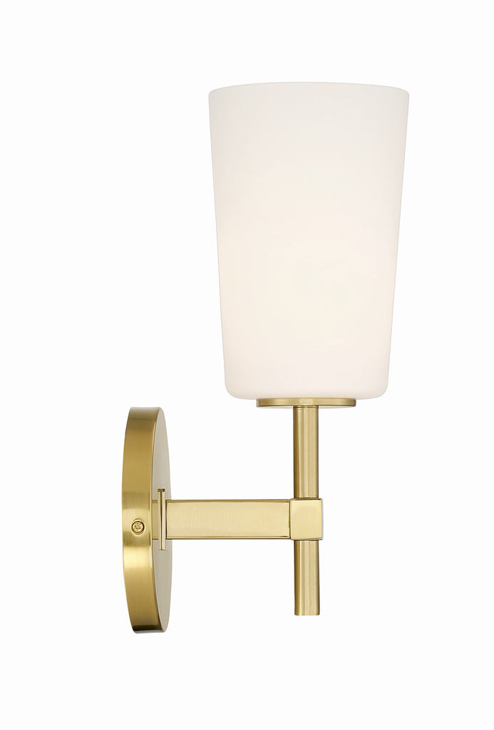 Colton 1 Light Aged Brass Bathroom Vanity Crystorama