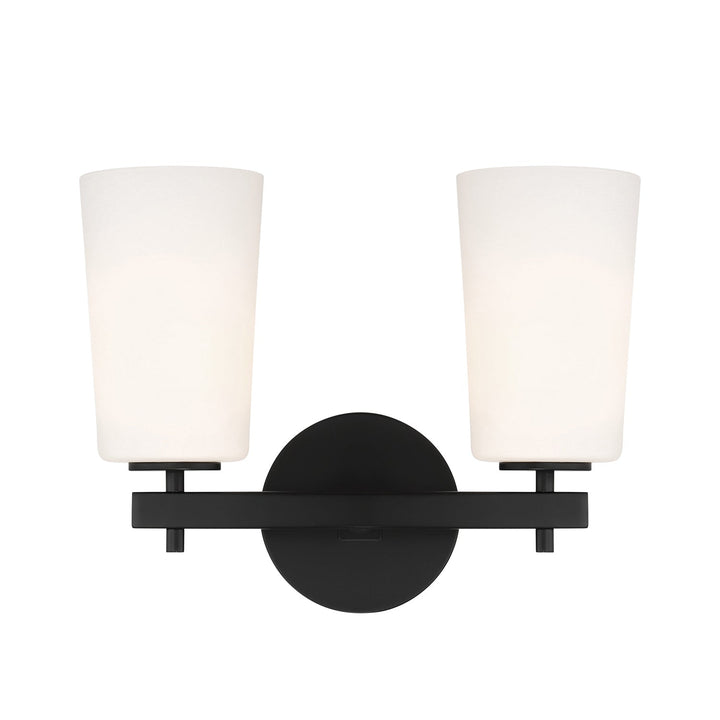 Crystorama Crystorama Colton 2 Light Black Bathroom Vanity