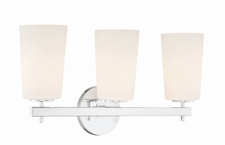 Crystorama Crystorama Colton 3 Light Polished Chrome Bathroom Vanity