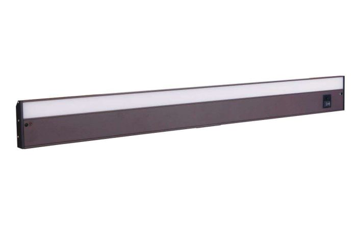 ##Antique Hardware## 36" Under Cabinet LED Light Bar in Bronze (3-in-1 Adjustable Color Temperature)