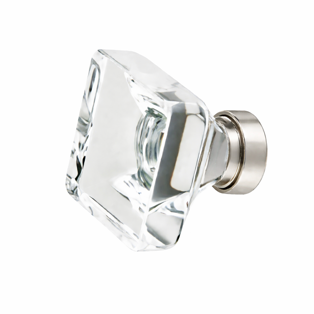 1 5/8 Inch Clear Crystal Glass Lido Cabinet & Furniture Knob