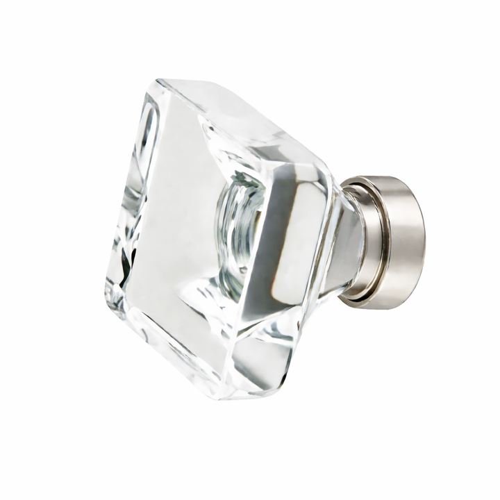 1 5/8 Inch Clear Crystal Glass Lido Cabinet & Furniture Knob