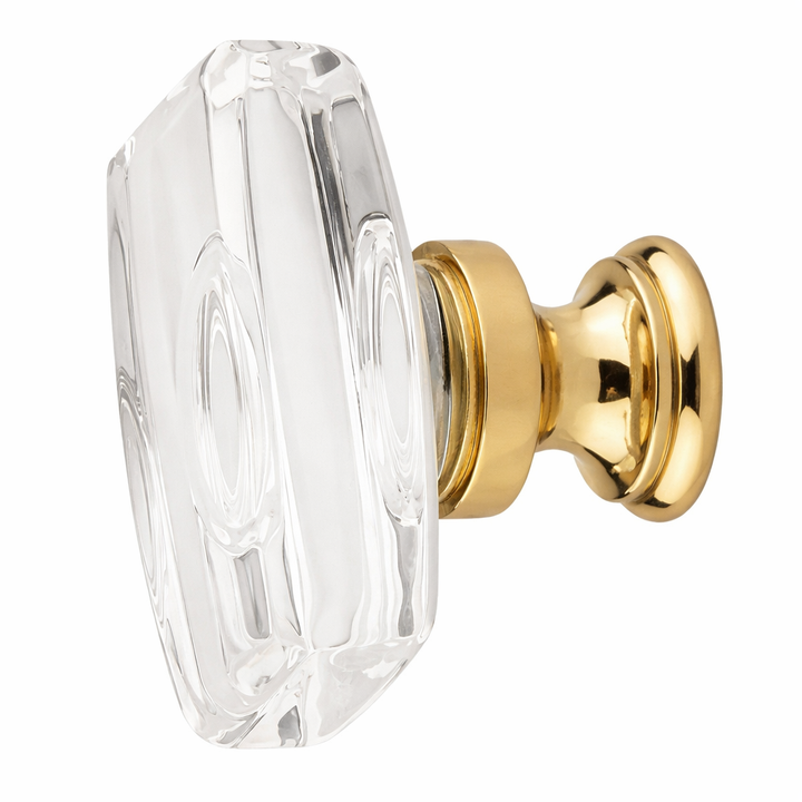 1 5/8 Inch Clear Crystal Glass Windsor Cabinet & Furniture Knob