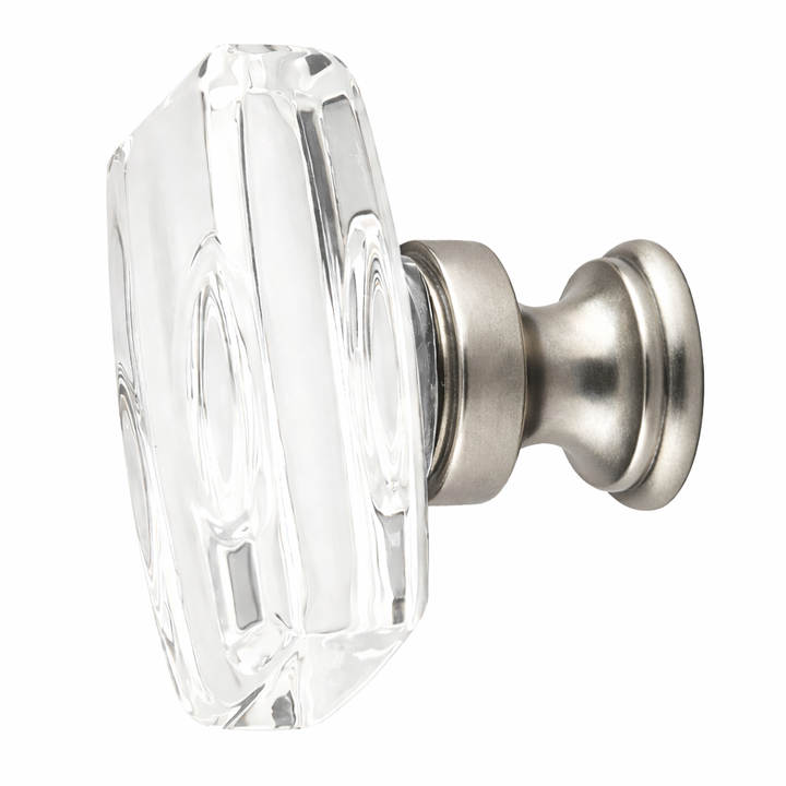 1 5/8 Inch Clear Crystal Glass Windsor Cabinet & Furniture Knob