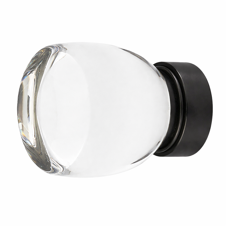 1 1/8 Inch Clear Crystal Glass Juneau Cabinet & Furniture Knob