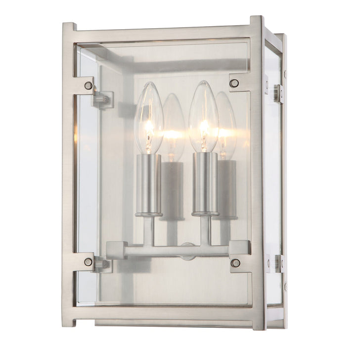 Danbury 2 Light Brushed Nickel Sconce Crystorama