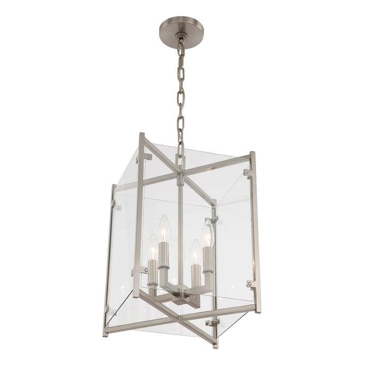 Danbury 4 Light Brushed Nickel Mini Chandelier Crystorama